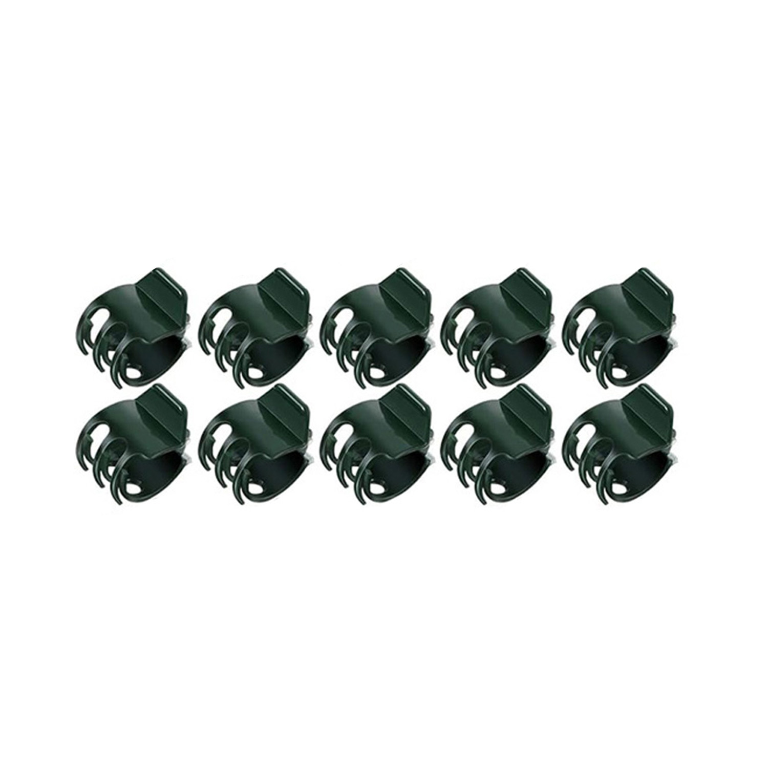 Gardening Tools Green - 10/50/100PCS 6-Claw Dark Green Plant Clips