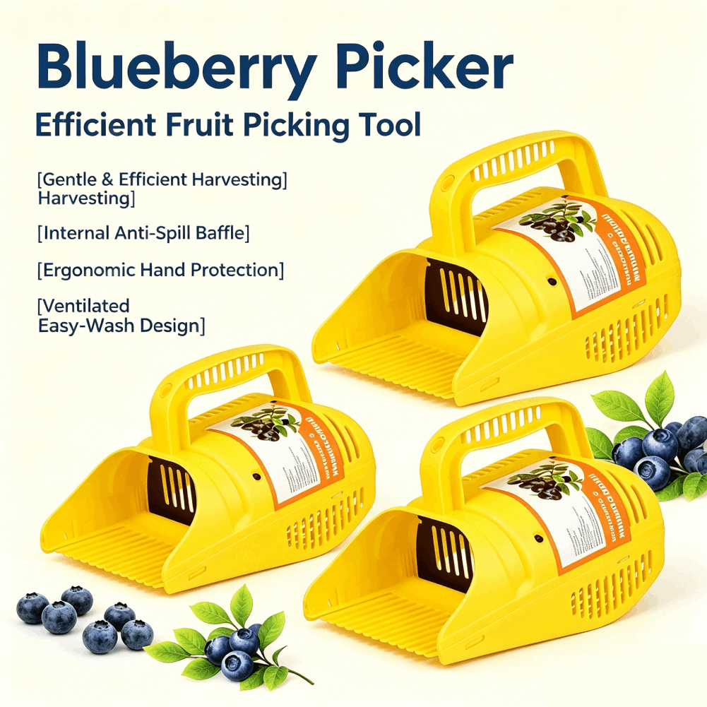 Gardening Tools Basket - Blueberry Picker Rake | Efficient Berry