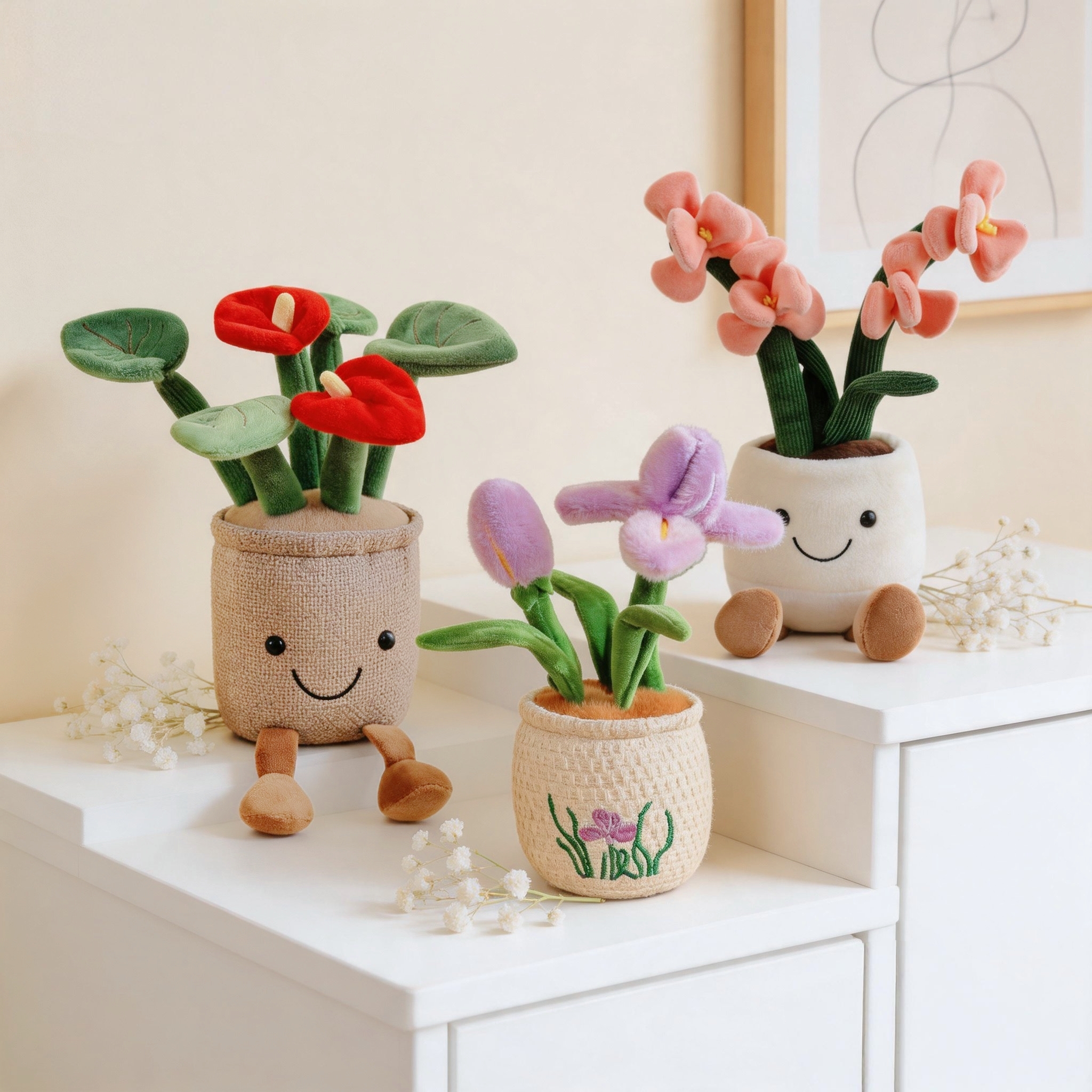 Gardening Tools Cute - Kawaii Plush Potted Flower Toy Cute