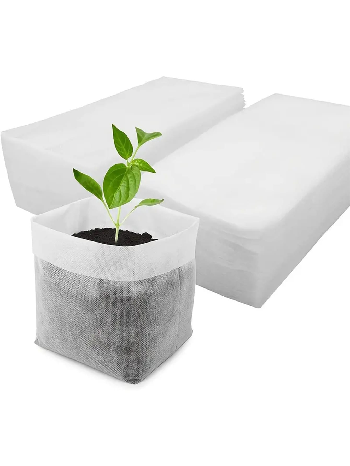 Grow Bags - 100pcs A set of，Eco-Friendly Nonwoven Planting