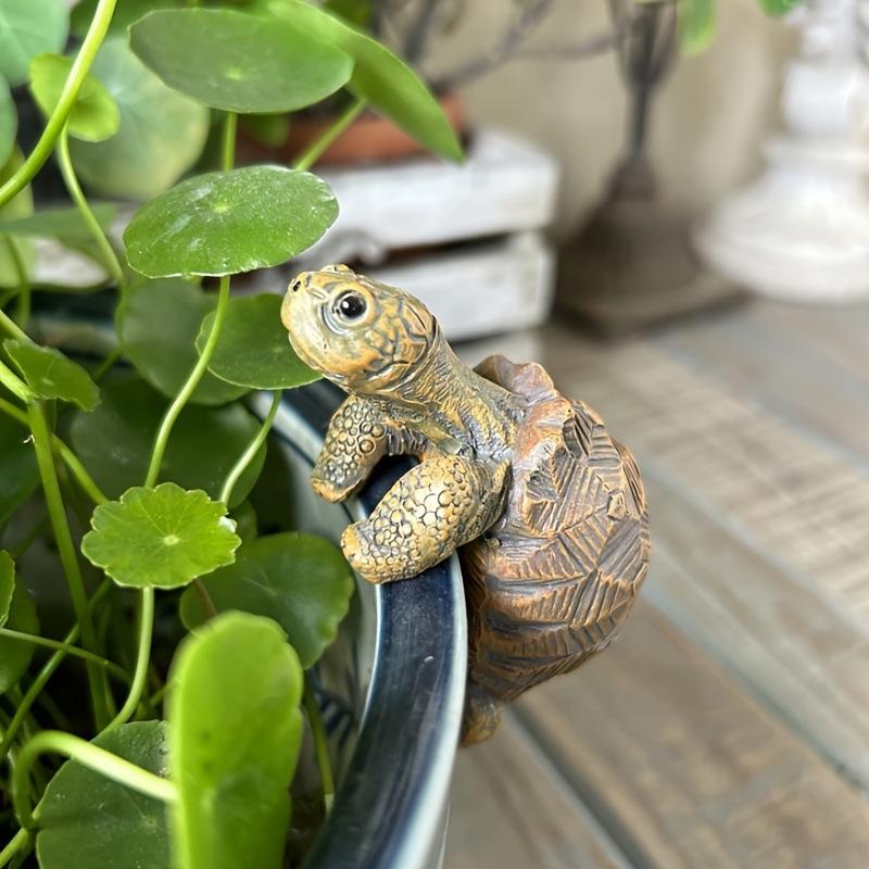 Gardening Tools Cute - Tortoise Figure Plant Pot Hanger, Resin