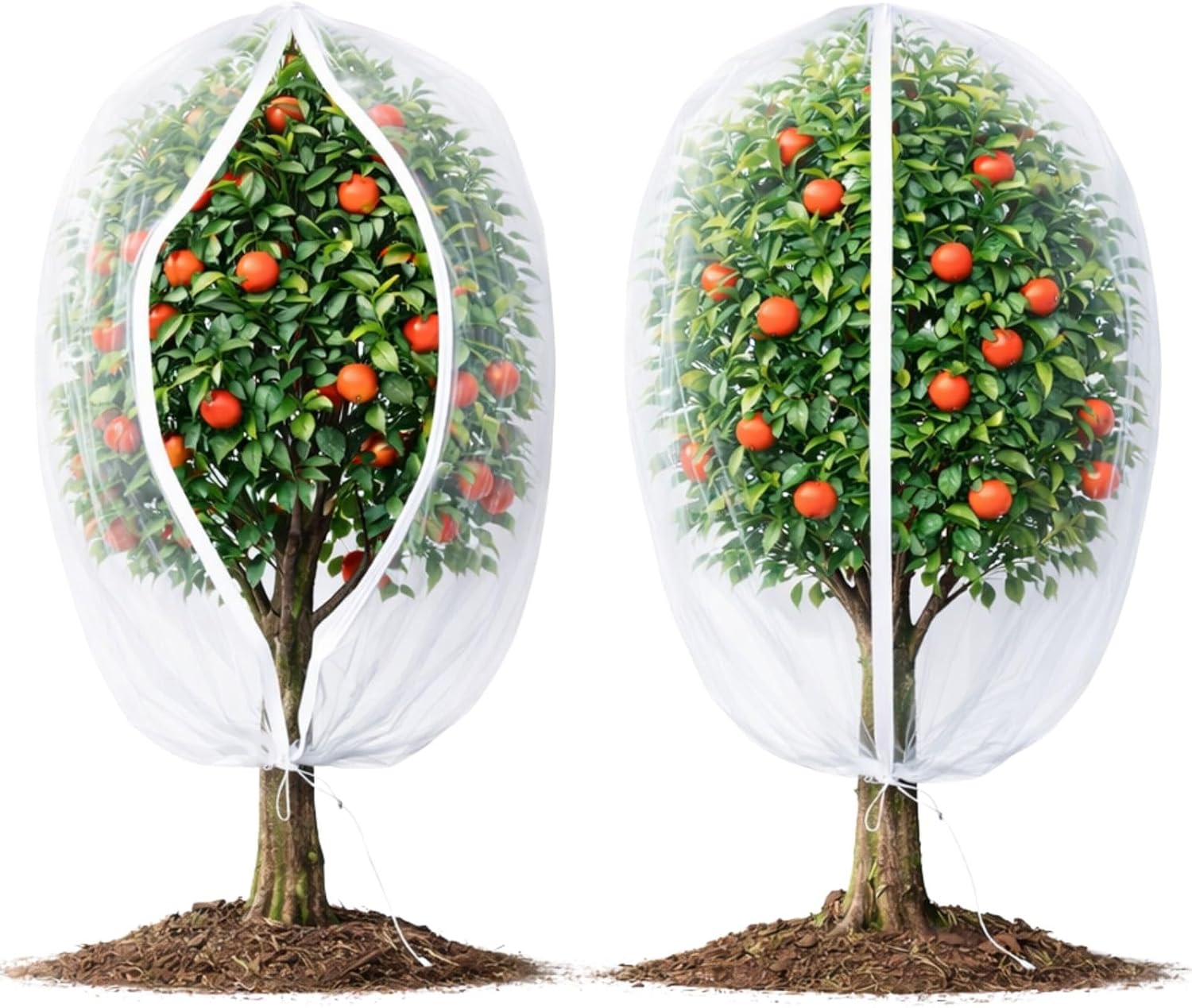 Garden Netting Cover - Fruit Tree Netting Cover with Zipper