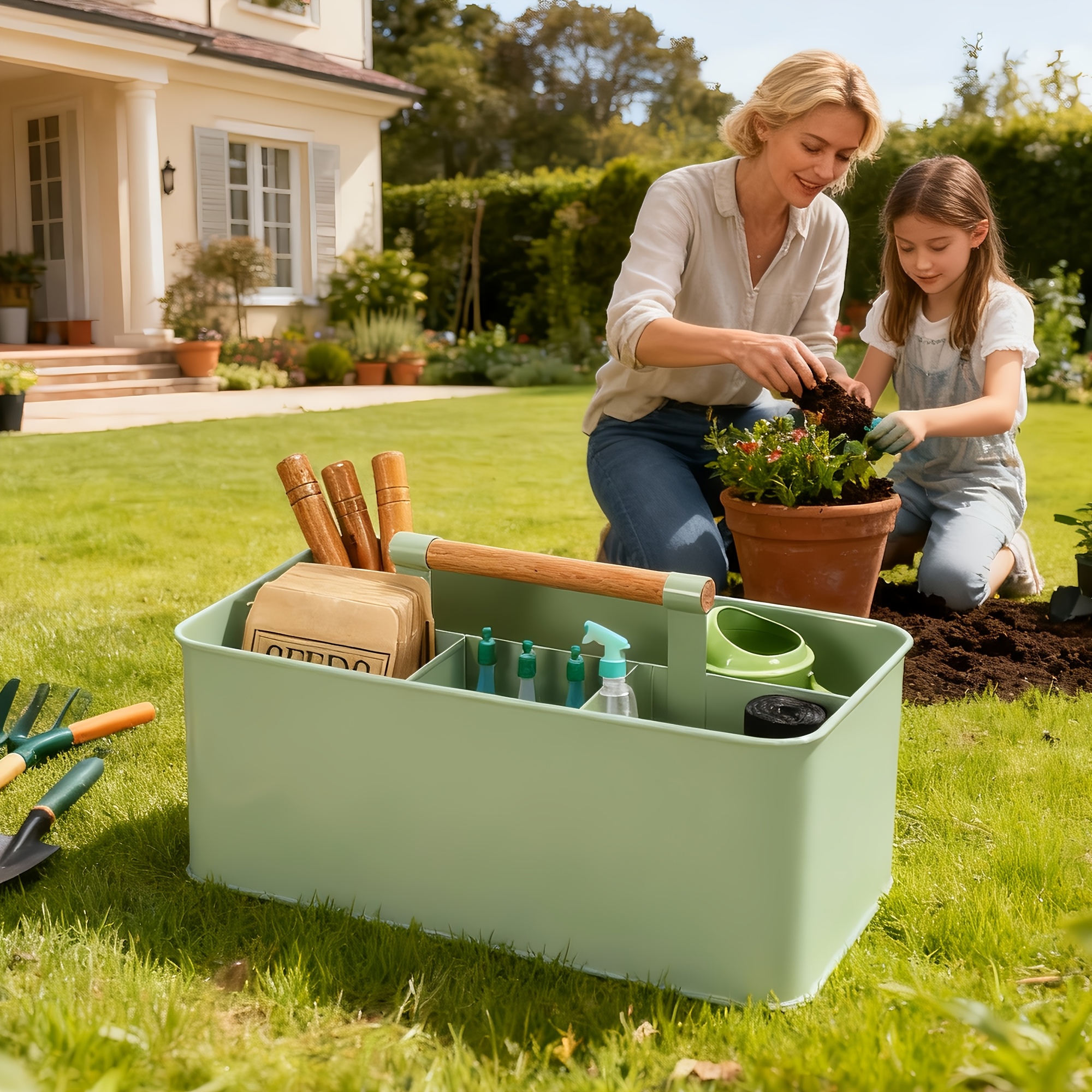 Gardening Tool Set with Basket - огляд і ціна Gardening Tools Basket