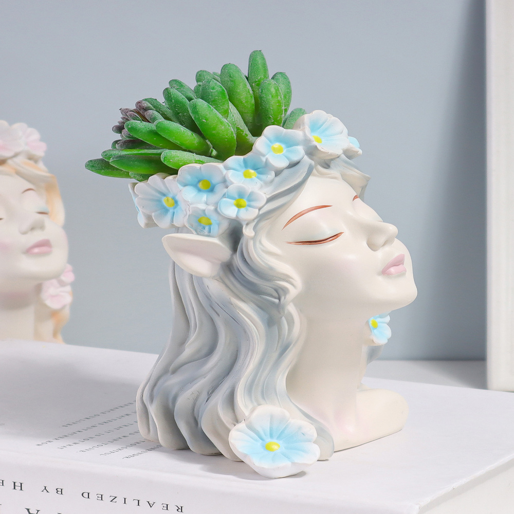 Cute Elf Girl Resin Succulent  - огляд і ціна Gardening Tools Cute