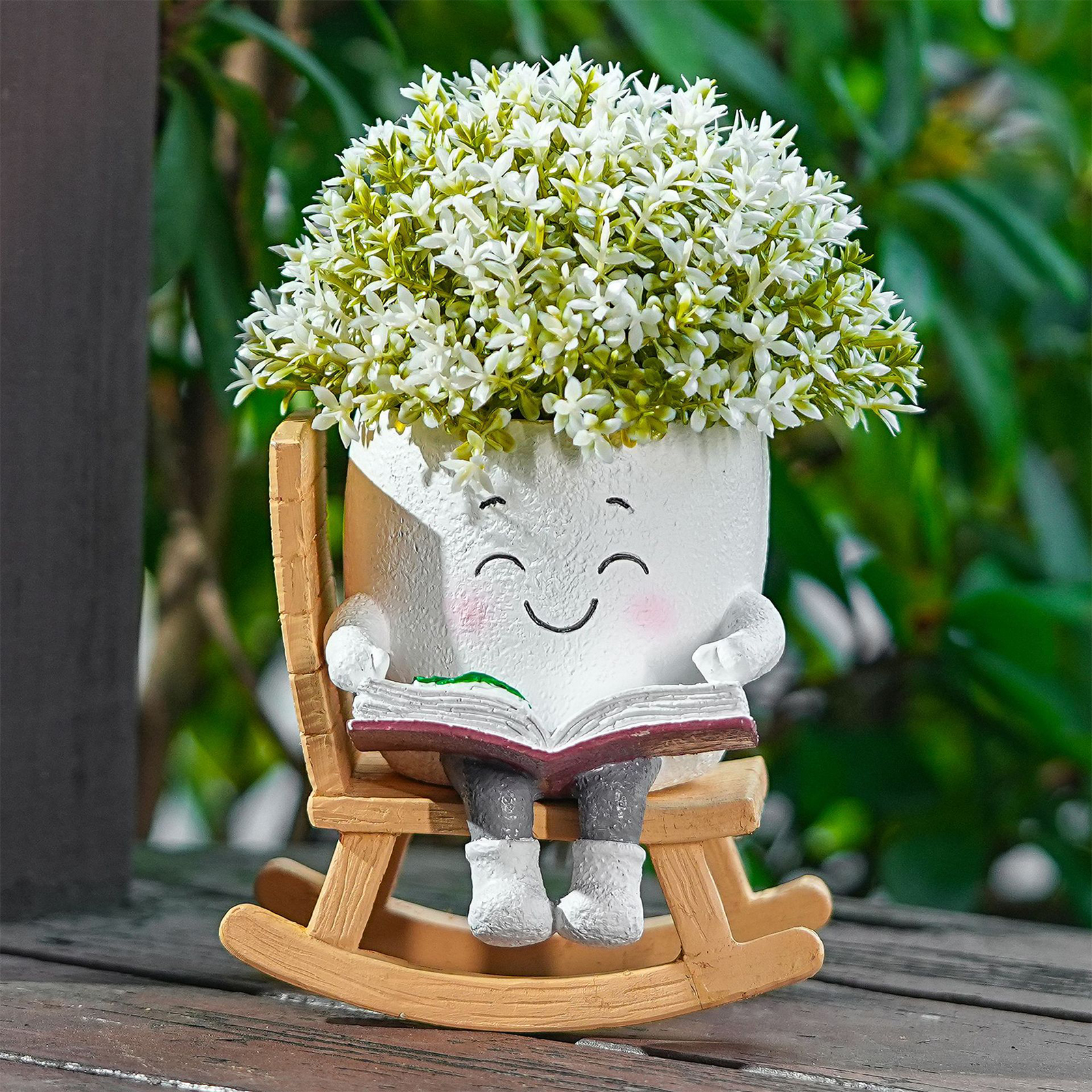 Chair/Swing Smile Face Planter - огляд і ціна Gardening Tools Cute