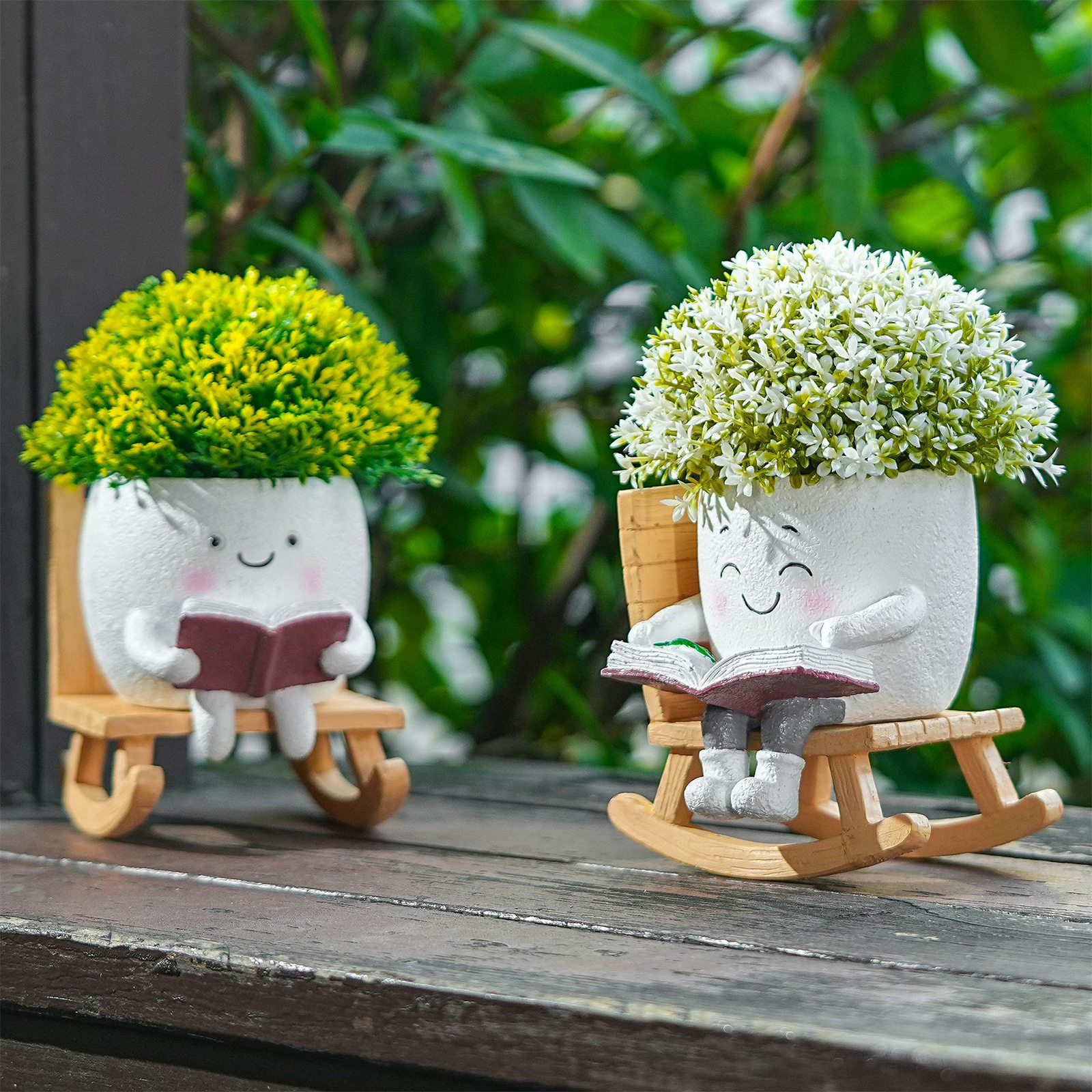 Chair/Swing Smile Face Planter - огляд і ціна Gardening Tools Cute
