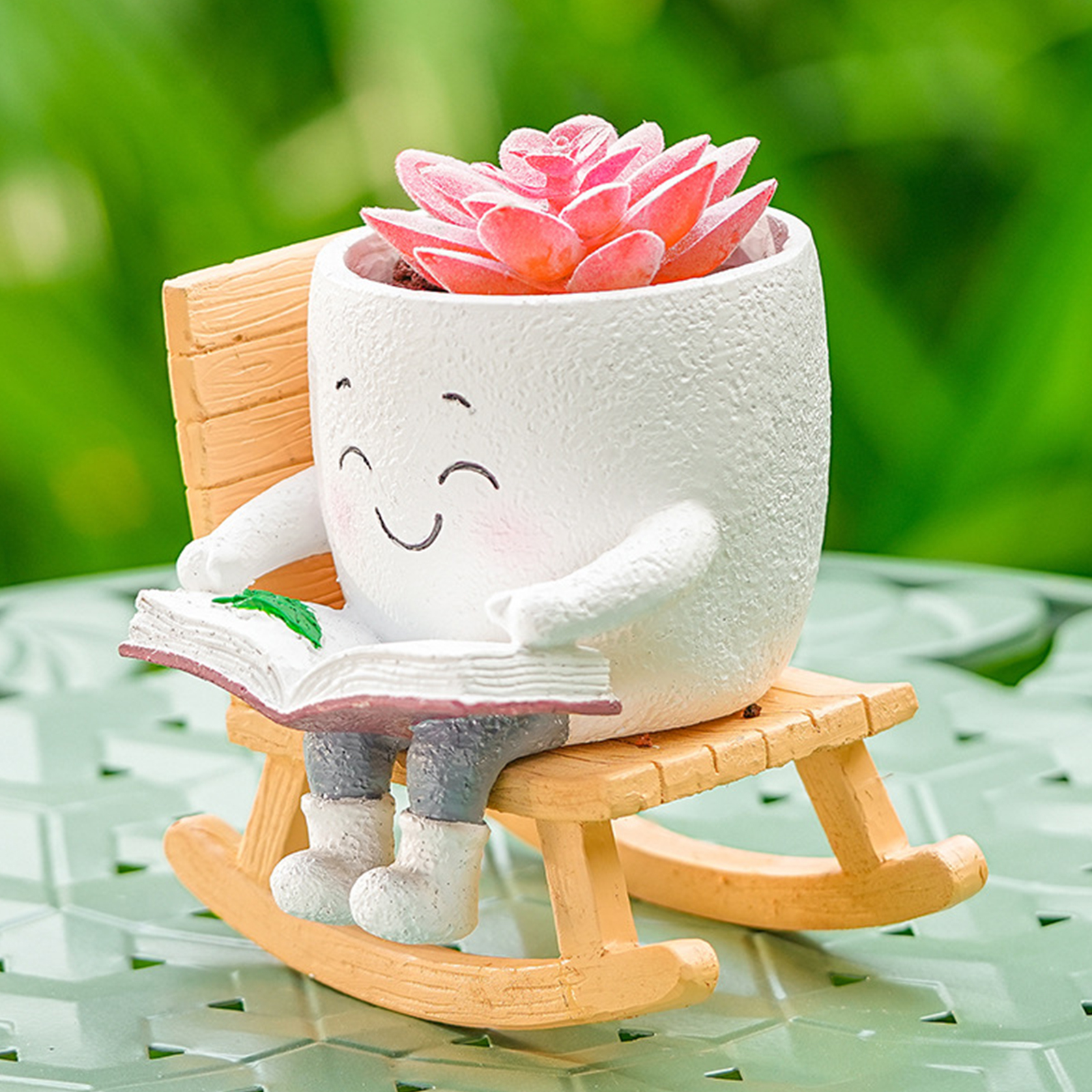 Chair/Swing Smile Face Planter - огляд і ціна Gardening Tools Cute