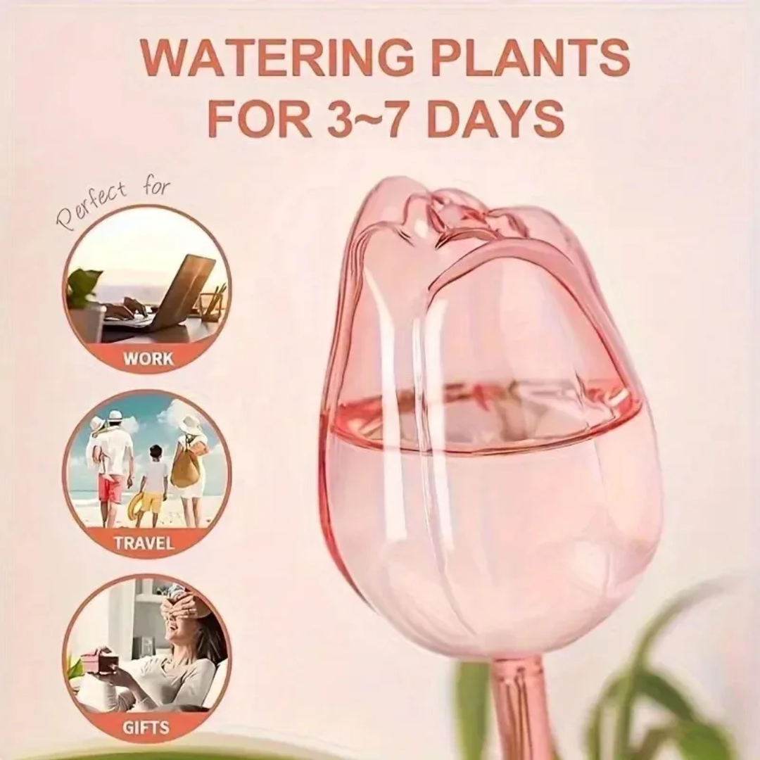 Pink Tulip Plant Watering Ball - огляд і ціна Gardening Tools Pink