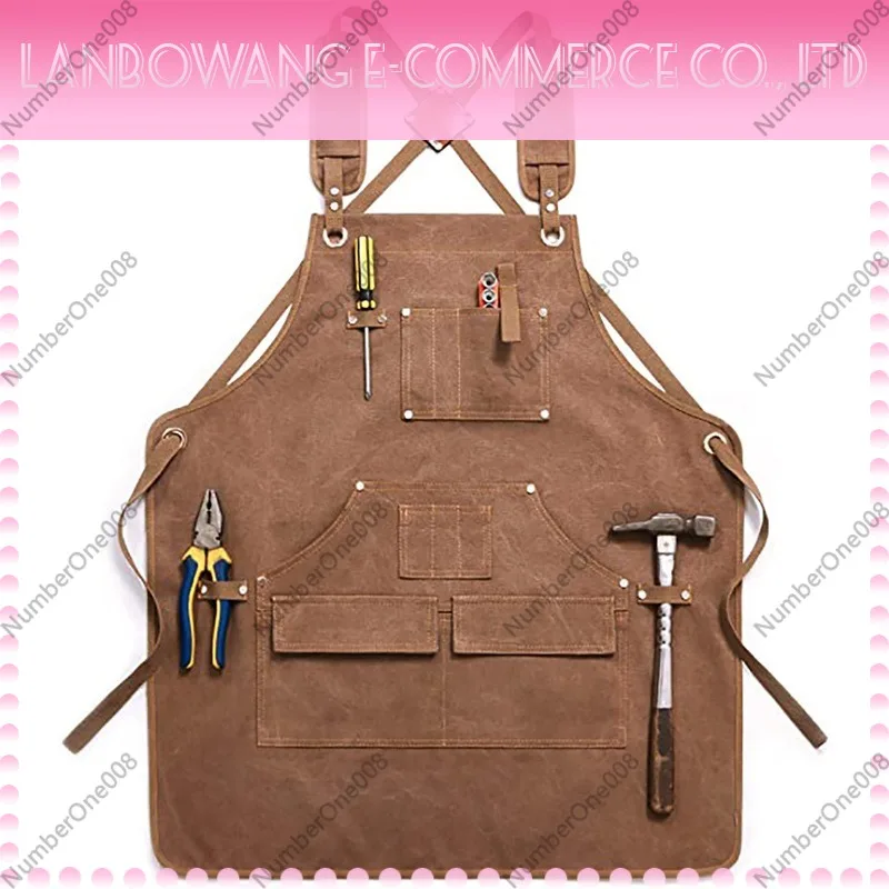 Thickened Canvas Work Apron Cu - огляд і ціна Gardening Tools Logo