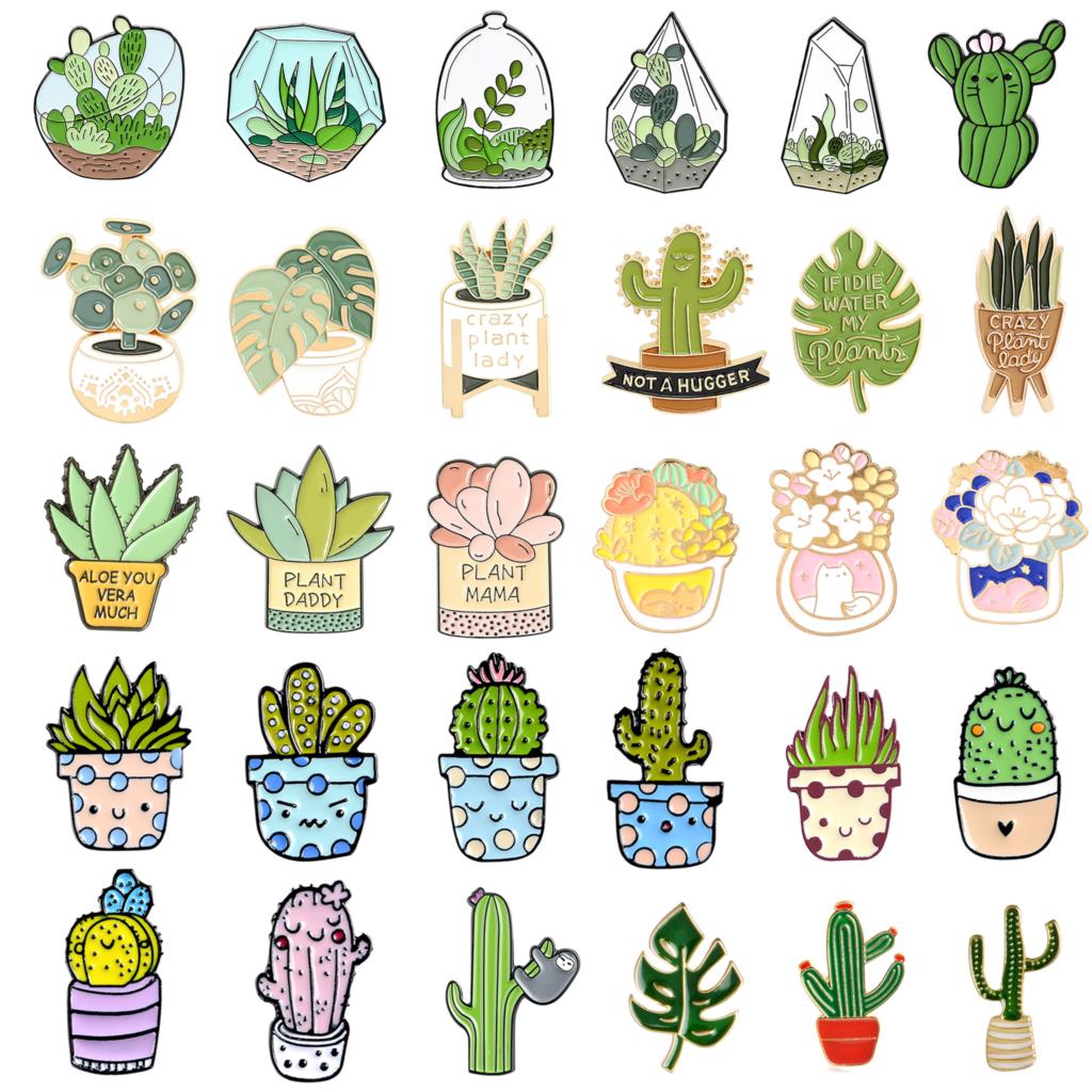 Potted Plant Brooch Monstera A - огляд і ціна Gardening Tools Cute