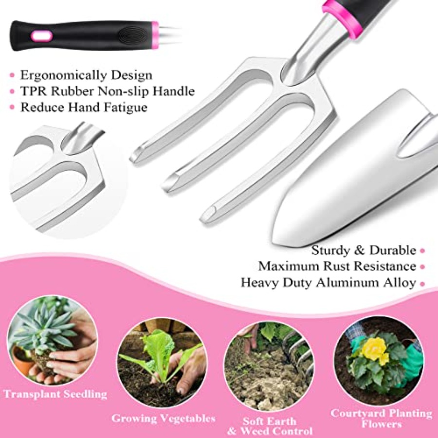 Pink Garden Tool Set for Women - огляд і ціна Gardening Tools Pink