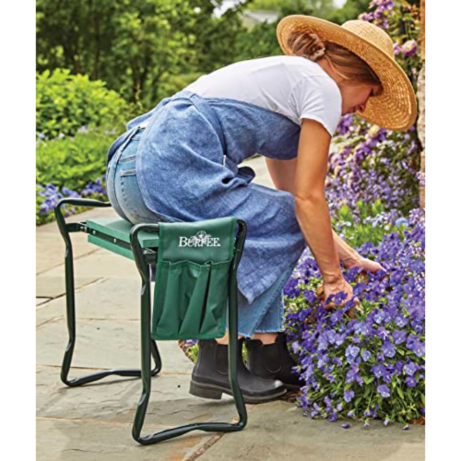Garden kneeler seat for outdoo - огляд і ціна Gardening Tools Green
