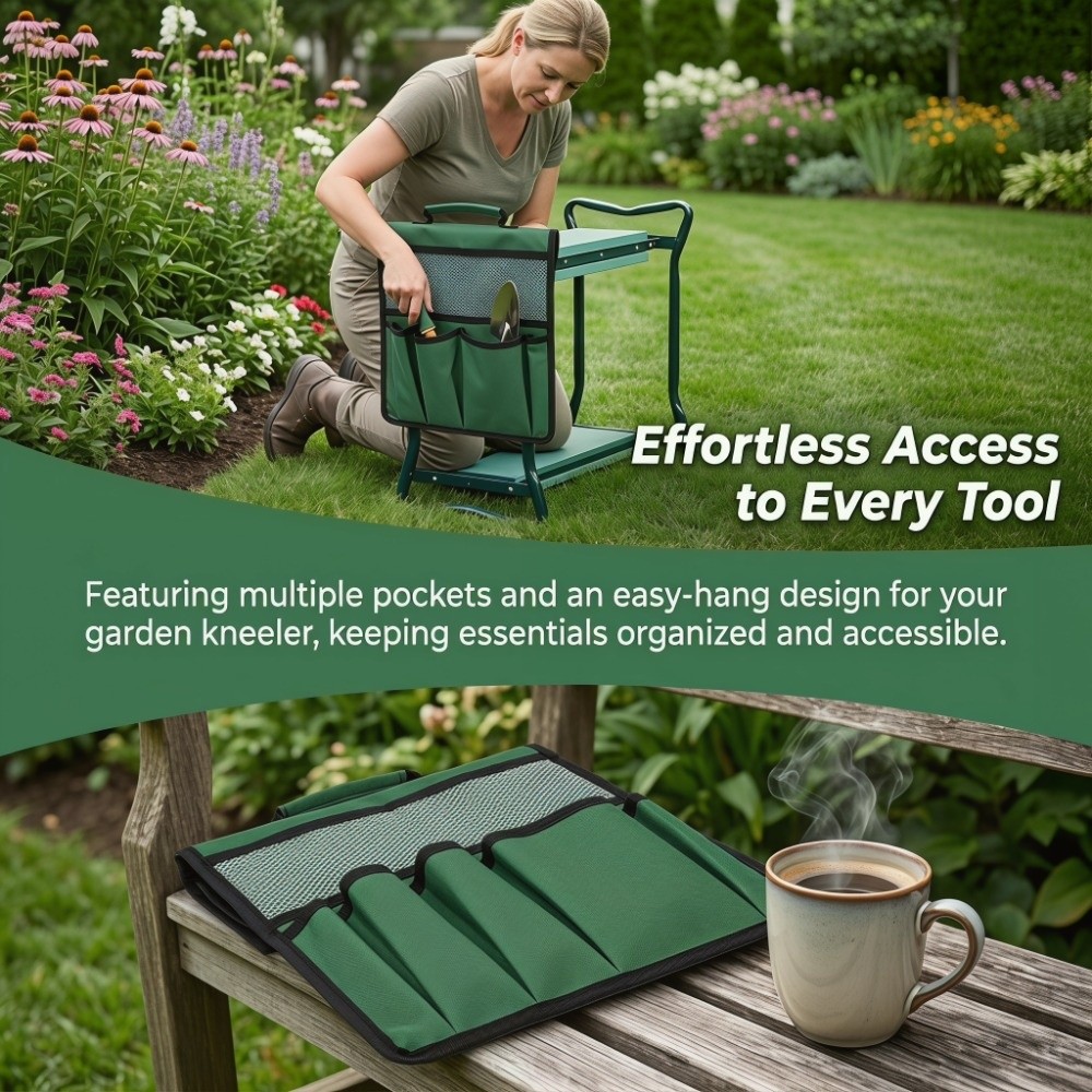 600D Oxford Cloth Garden Stool - огляд і ціна Gardening Tools Green