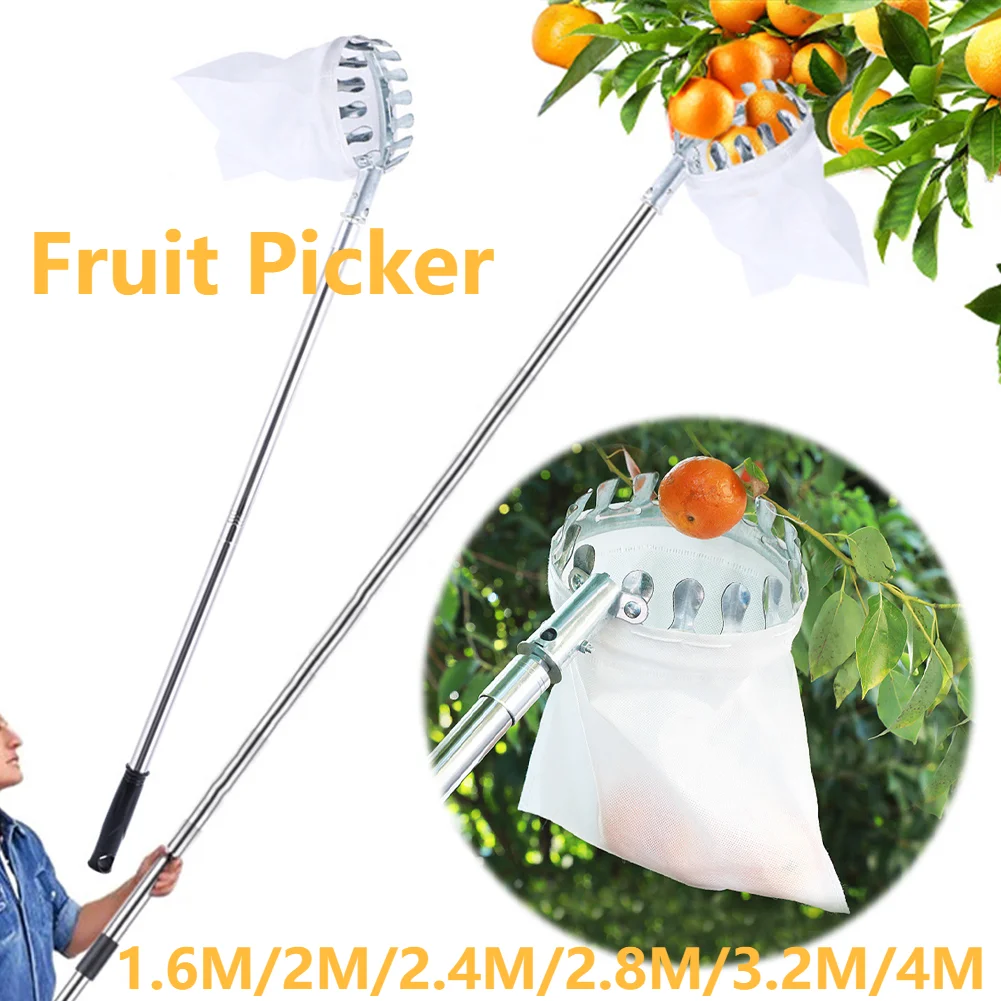 1.6-4M Fruit Picker Tool Metal - огляд і ціна Gardening Tools Basket