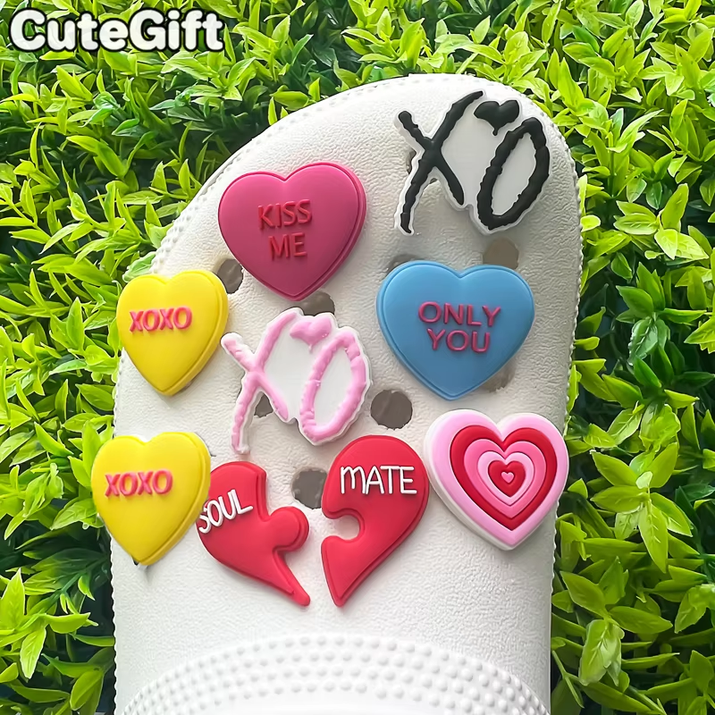 1pcs Heart Shoe Charms Rainbow - огляд і ціна Gardening Tools Pink