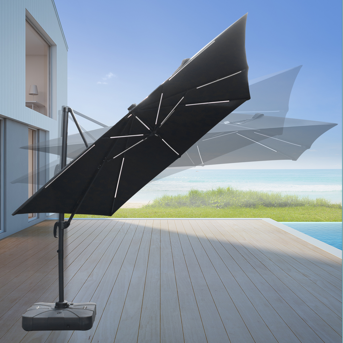 Custom Garden Roman Umbrella P - огляд і ціна Gardening Tools Logo