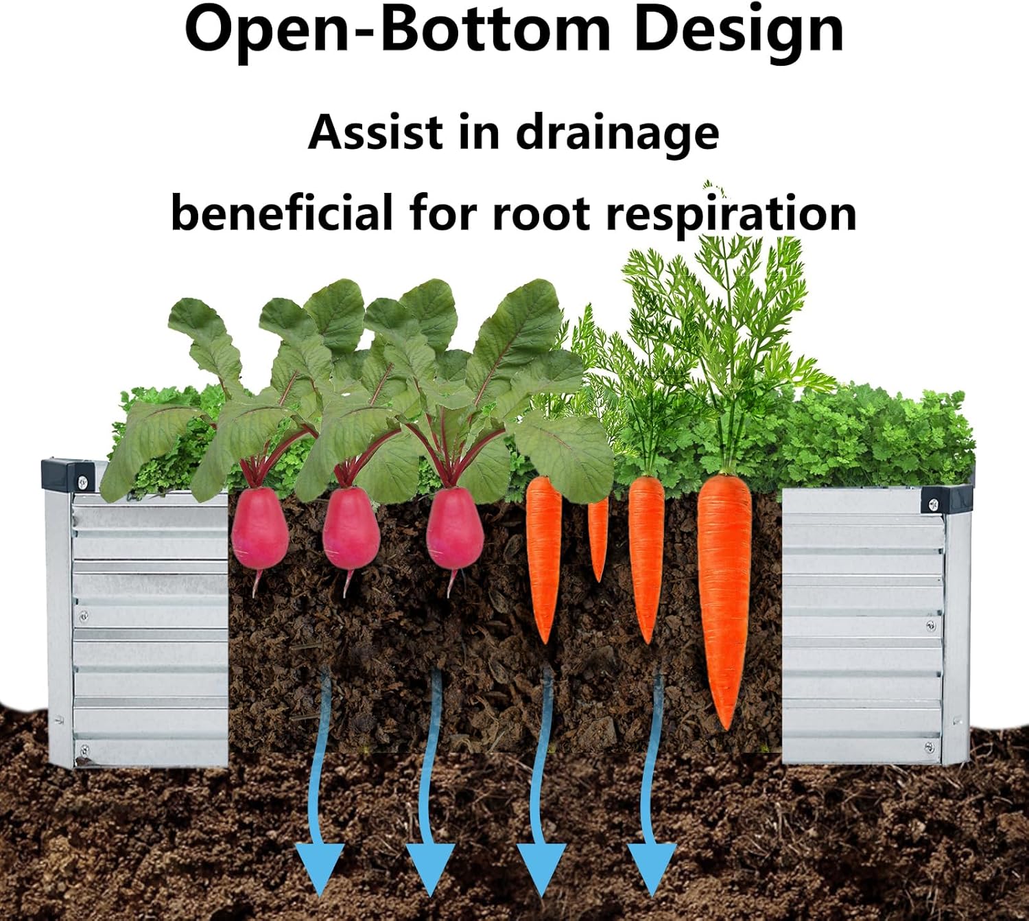 2 Pack Galvanized Raised Garde - огляд і ціна Gardening Tools Vegetables