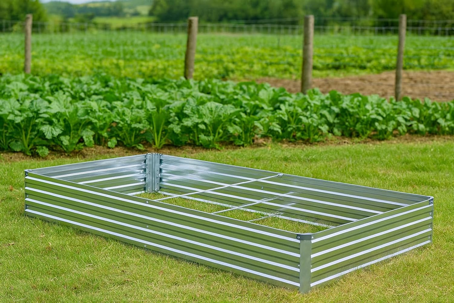 2 Pack Galvanized Raised Garde - огляд і ціна Gardening Tools Vegetables