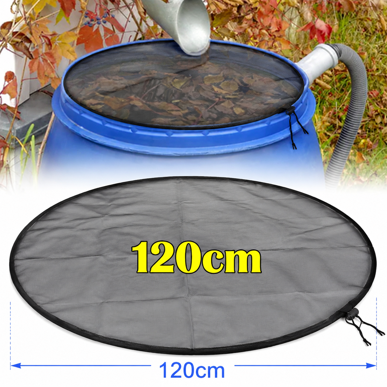 120cm Rain Barrel Mesh Cover W - огляд і ціна Garden Netting Cover