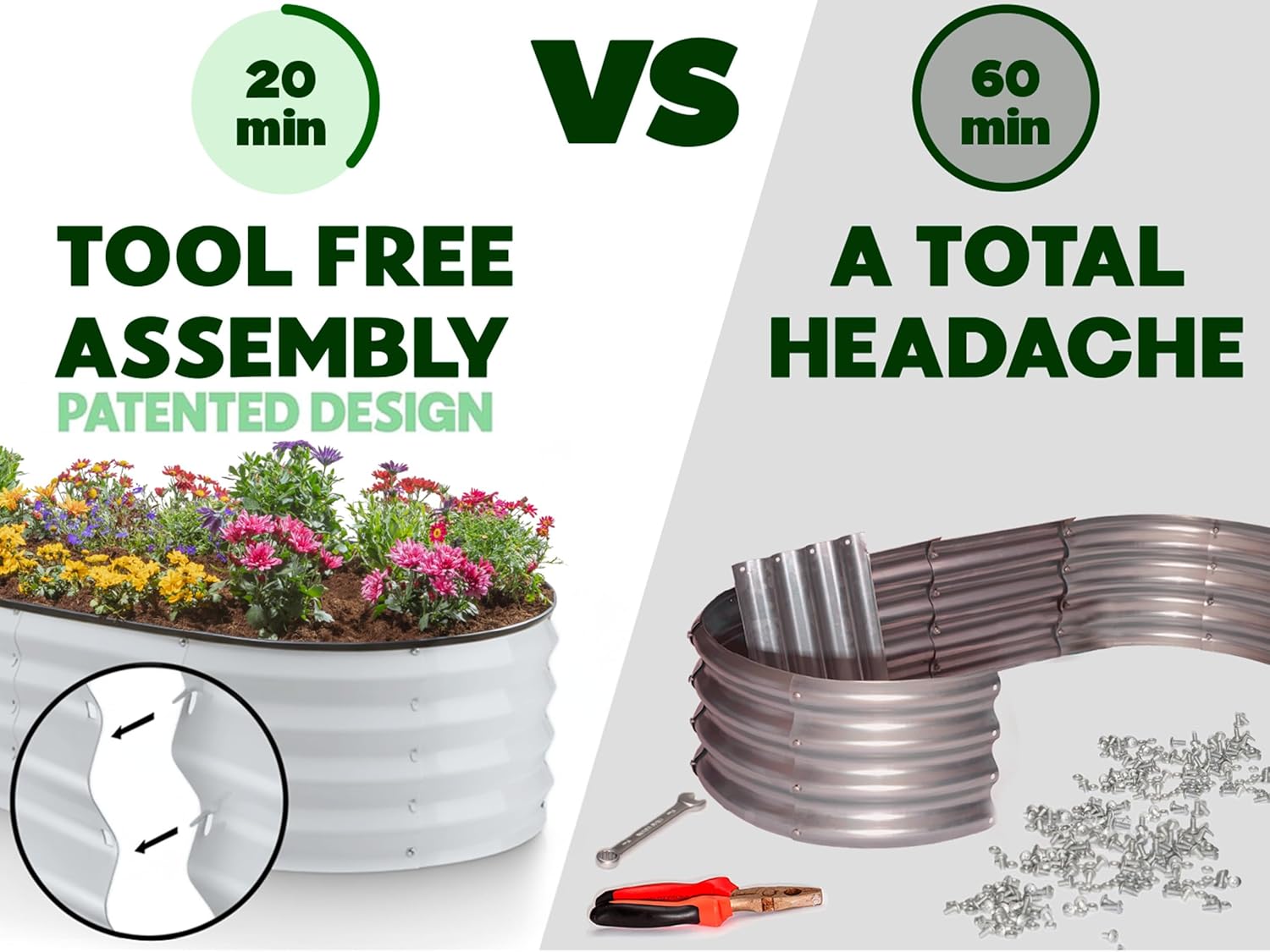 Galvanized Raised Garden Beds  - огляд і ціна Gardening Tools Vegetables