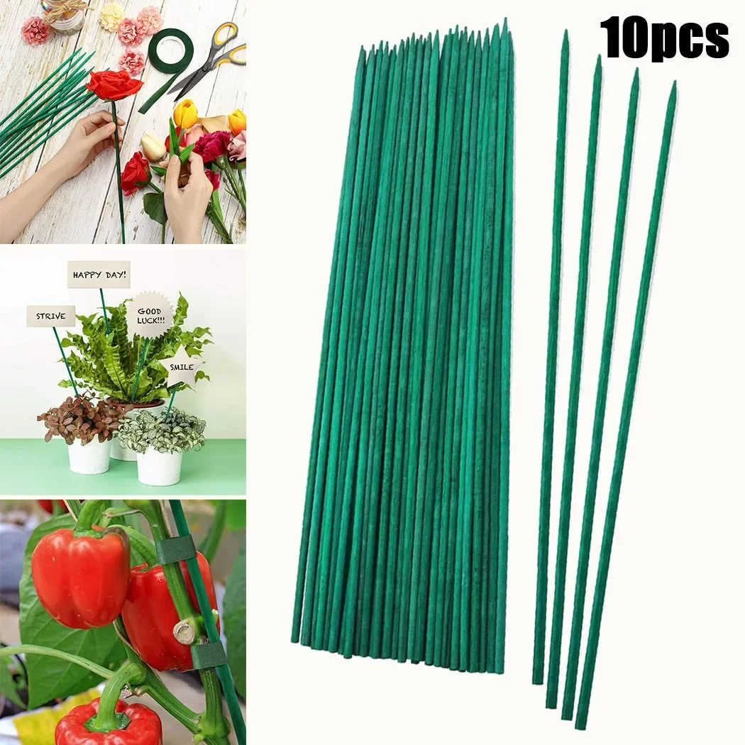 10pcs 40cm Green Bamboo Plant  - огляд і ціна Gardening Tools Green