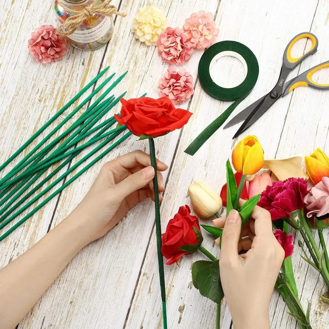 10pcs 40cm Green Bamboo Plant  - огляд і ціна Gardening Tools Green