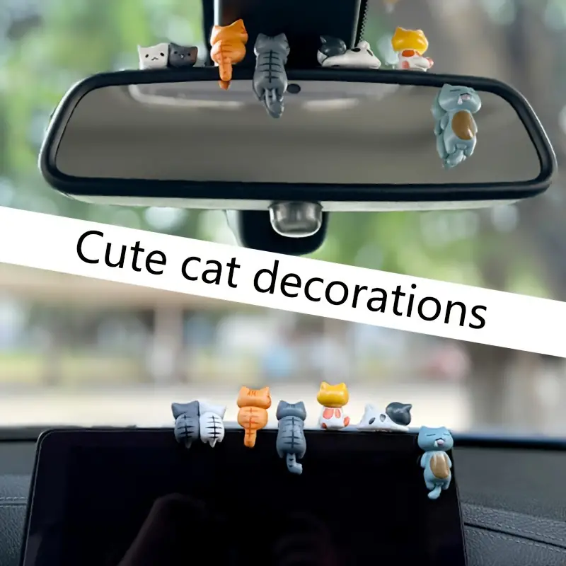 6pcs PVC Cartoon Cat Figurines - огляд і ціна Gardening Tools Cute