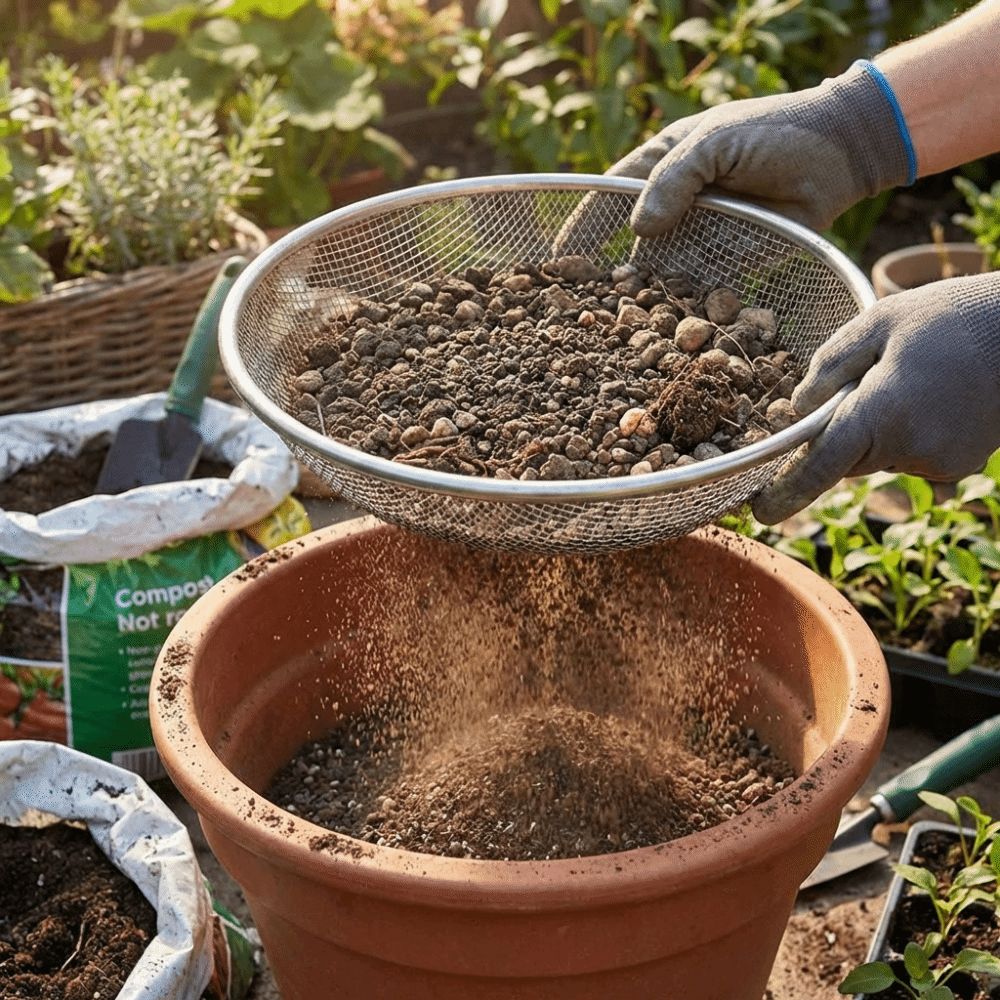 4/6/8 MM Garden Soil Sifter Me - огляд і ціна Gardening Tools Basket