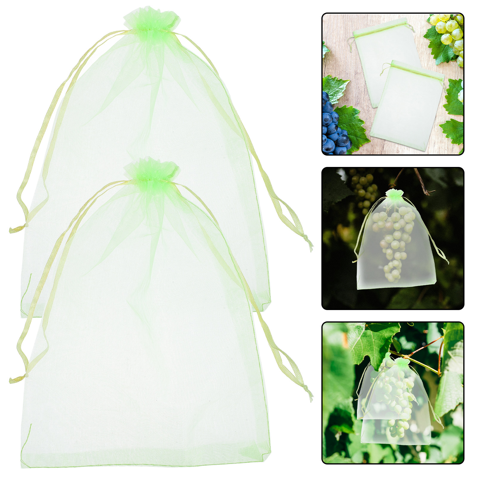 30Pcs Reusable Drawstring Frui - огляд і ціна Garden Netting Cover