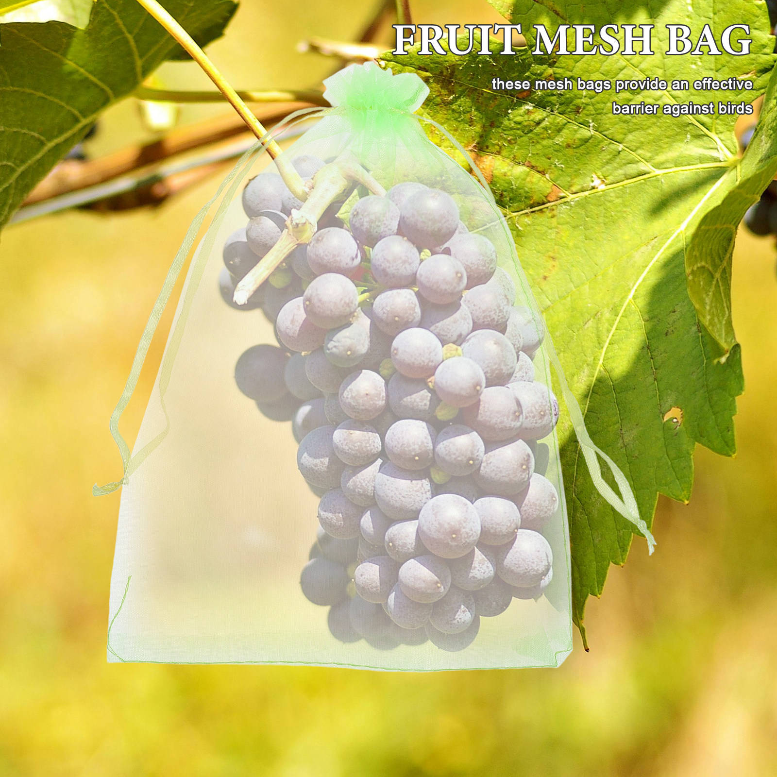 30Pcs Reusable Drawstring Frui - огляд і ціна Garden Netting Cover