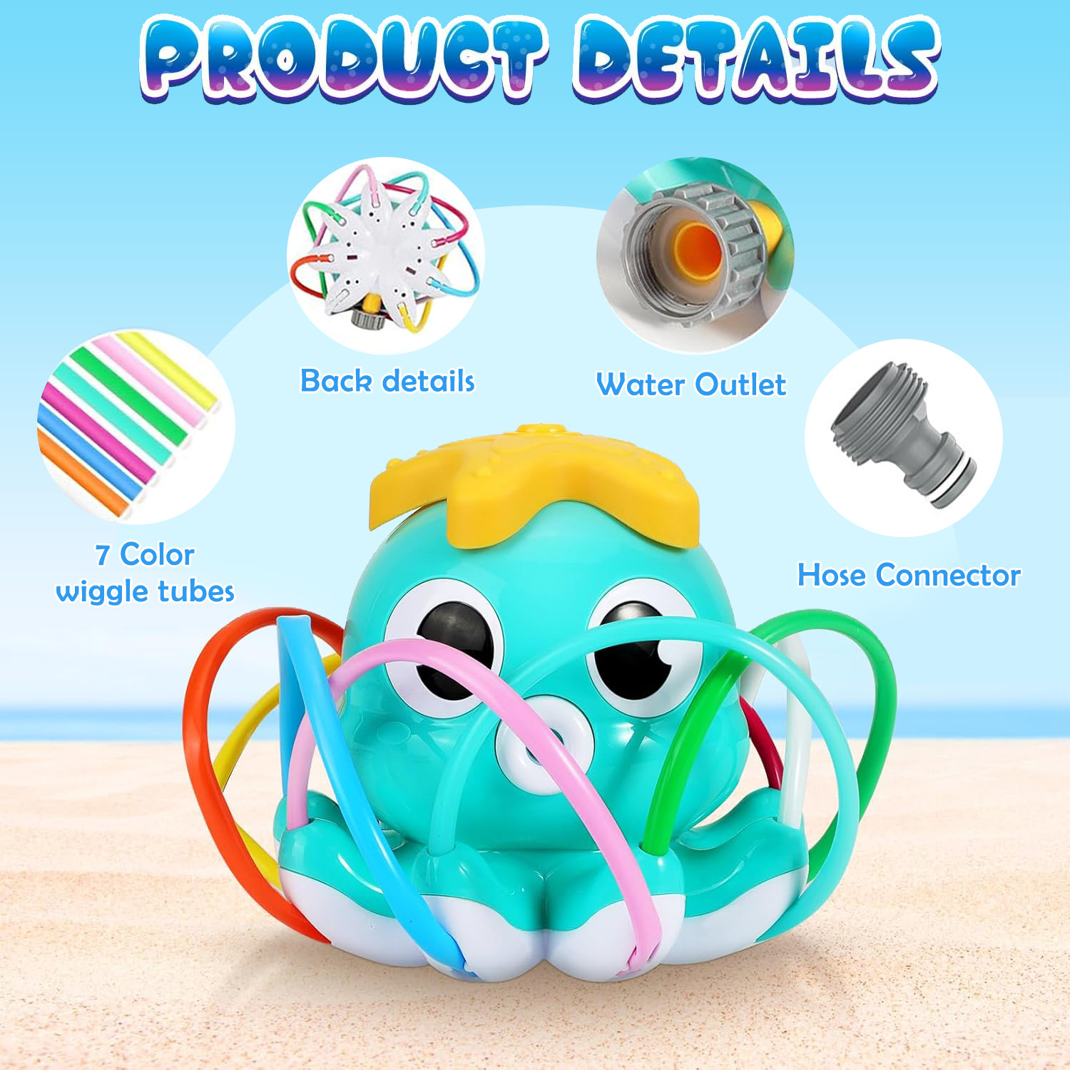 Octopus Sprinkler Water Spray  - огляд і ціна Gardening Tools Kids Set