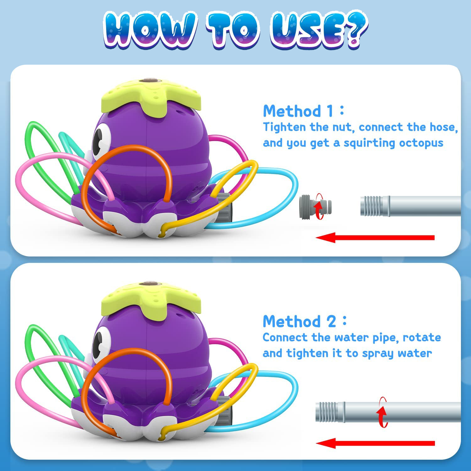 Octopus Sprinkler Water Spray  - огляд і ціна Gardening Tools Kids Set