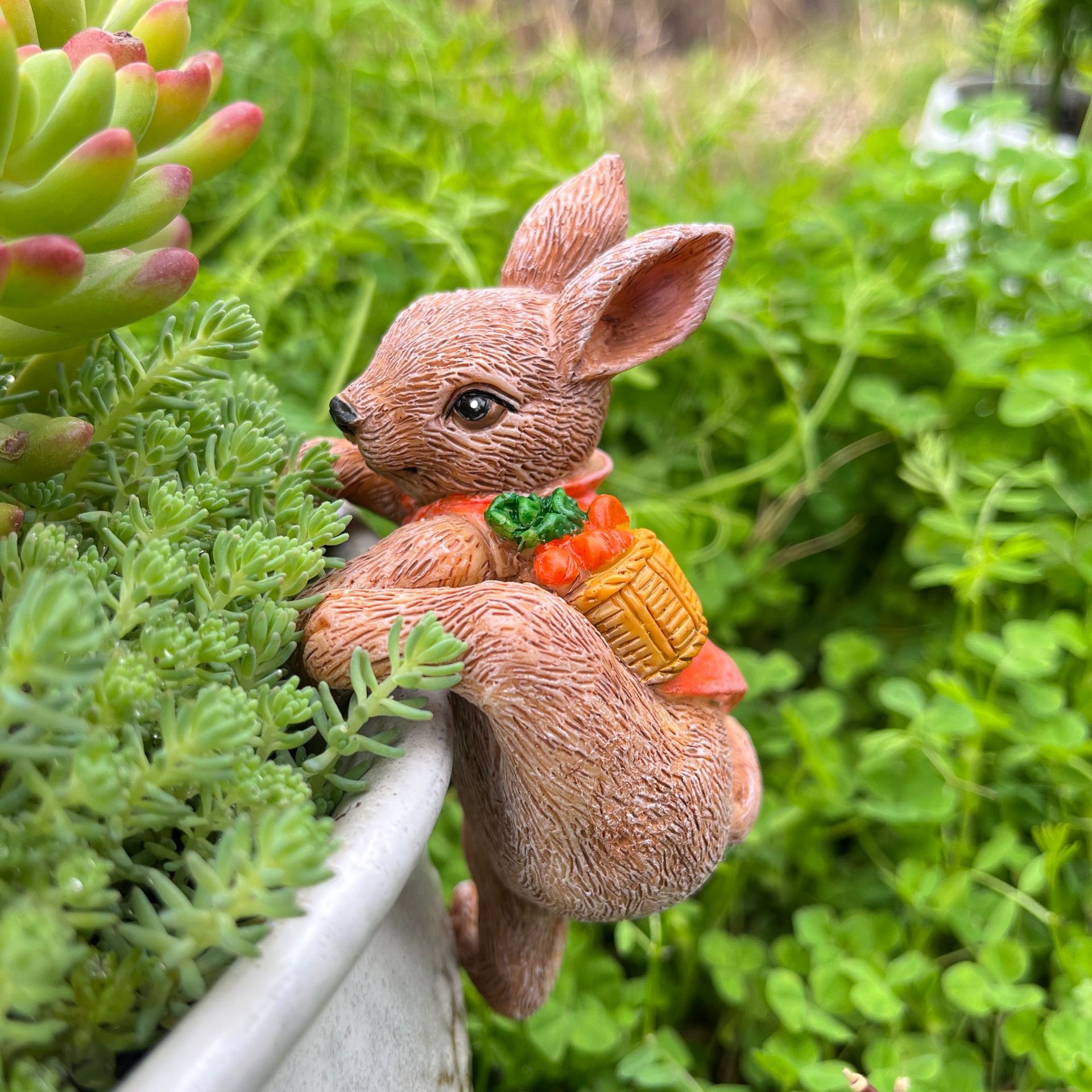 Cute Resin Rabbit Flower Pot H - огляд і ціна Gardening Tools Cute