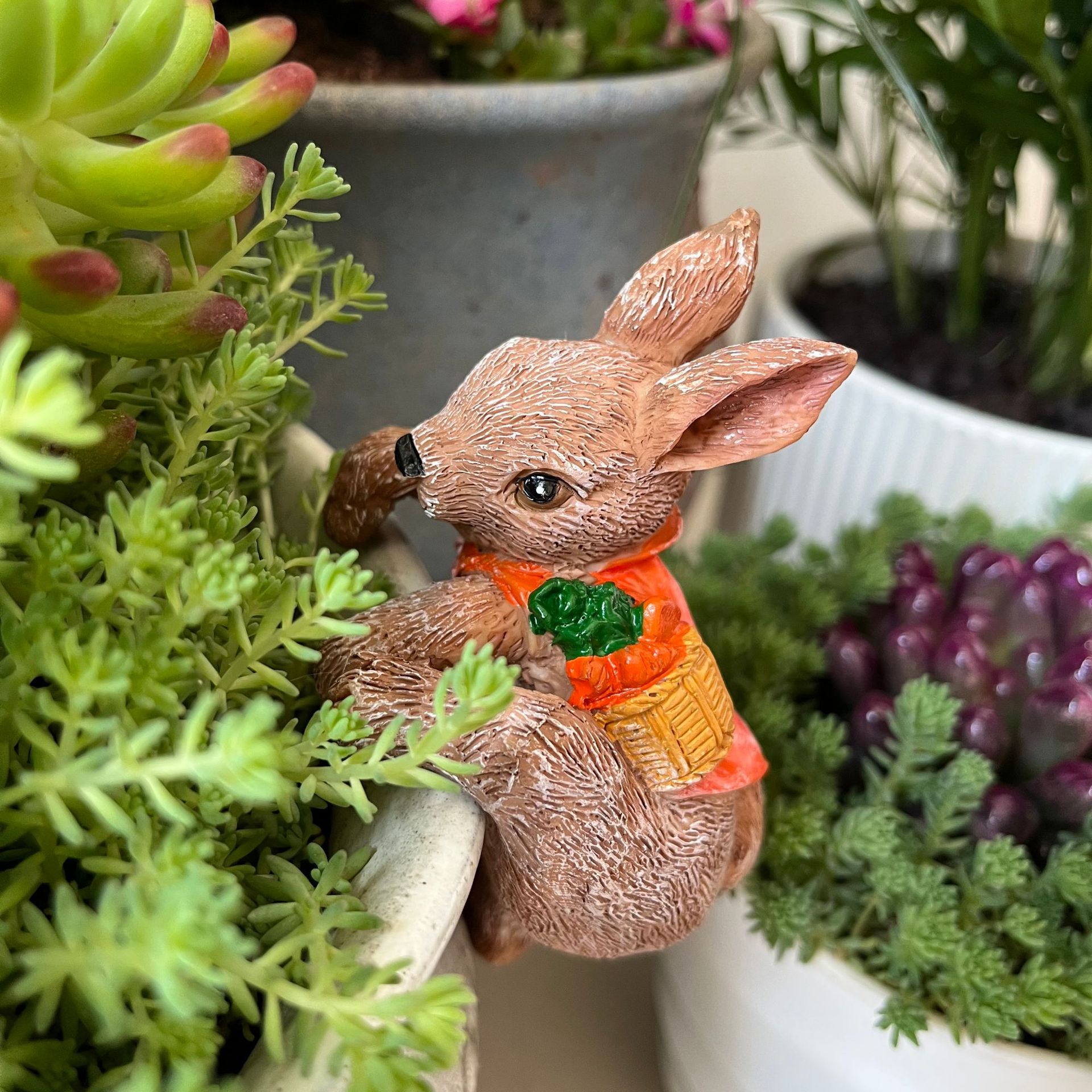 Cute Resin Rabbit Flower Pot H - огляд і ціна Gardening Tools Cute