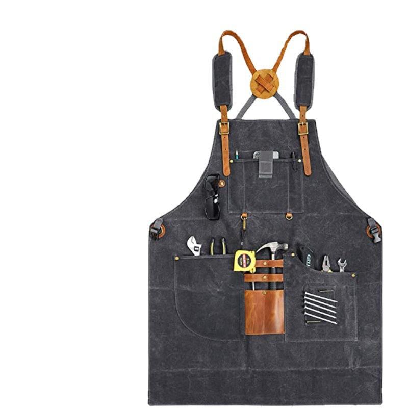 Men Canvas Apron Multifunction - огляд і ціна Gardening Tools Logo