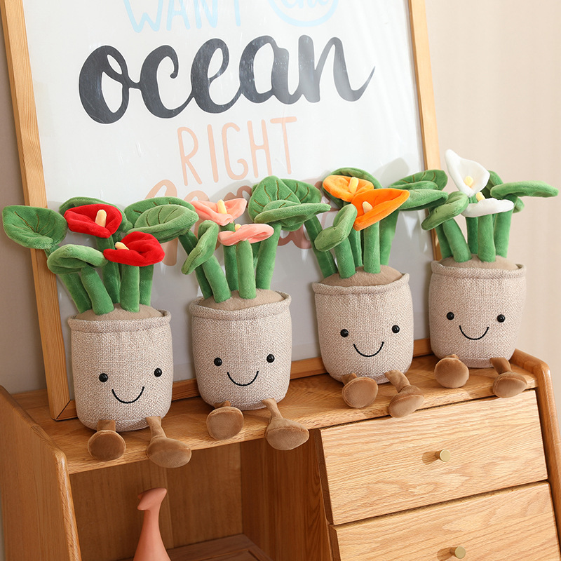 Kawaii Plush Potted Flower Toy - огляд і ціна Gardening Tools Cute