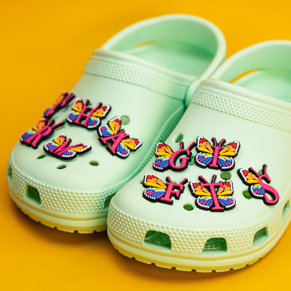 1pcs Colourful butterfly Shoe  - огляд і ціна Gardening Tools Pink