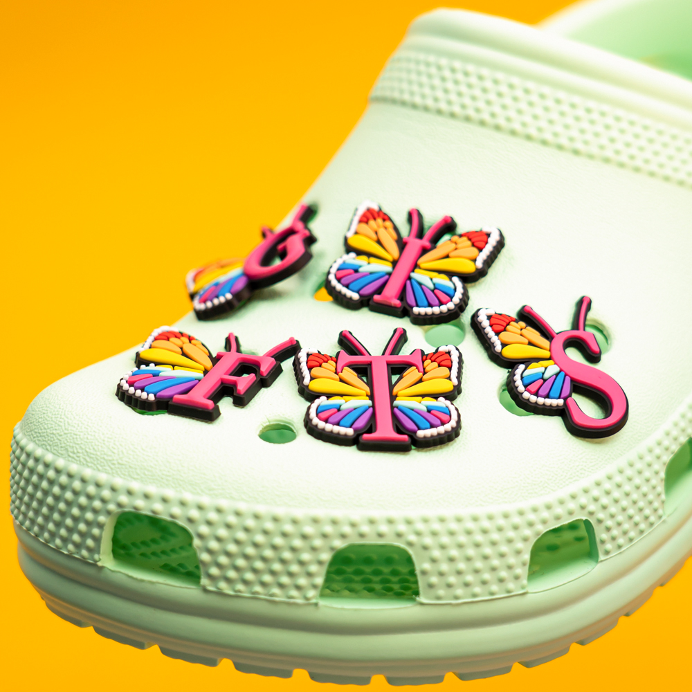 1pcs Colourful butterfly Shoe  - огляд і ціна Gardening Tools Pink