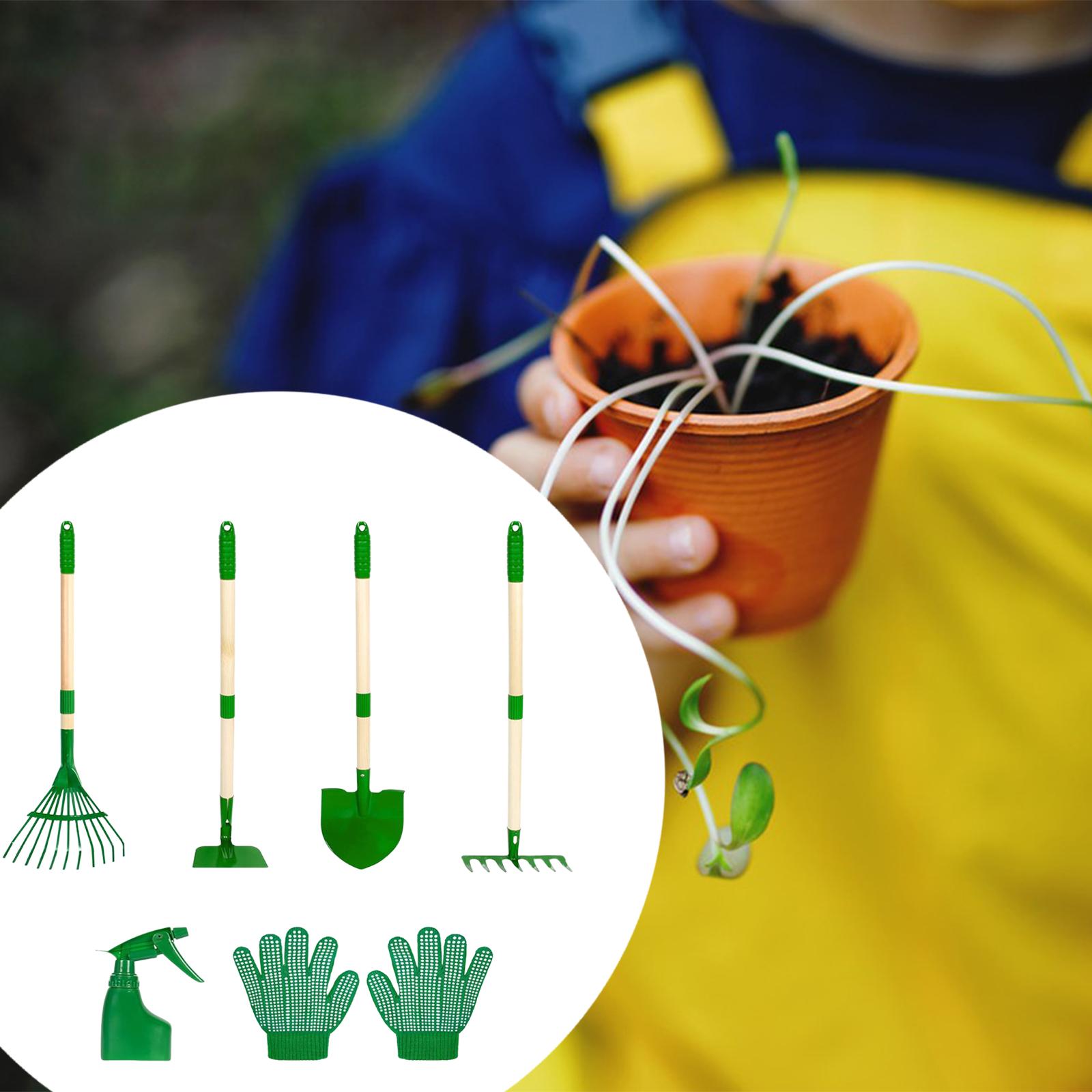 6x Kids Gardening Tools Set Ou - огляд і ціна Gardening Tools Pink