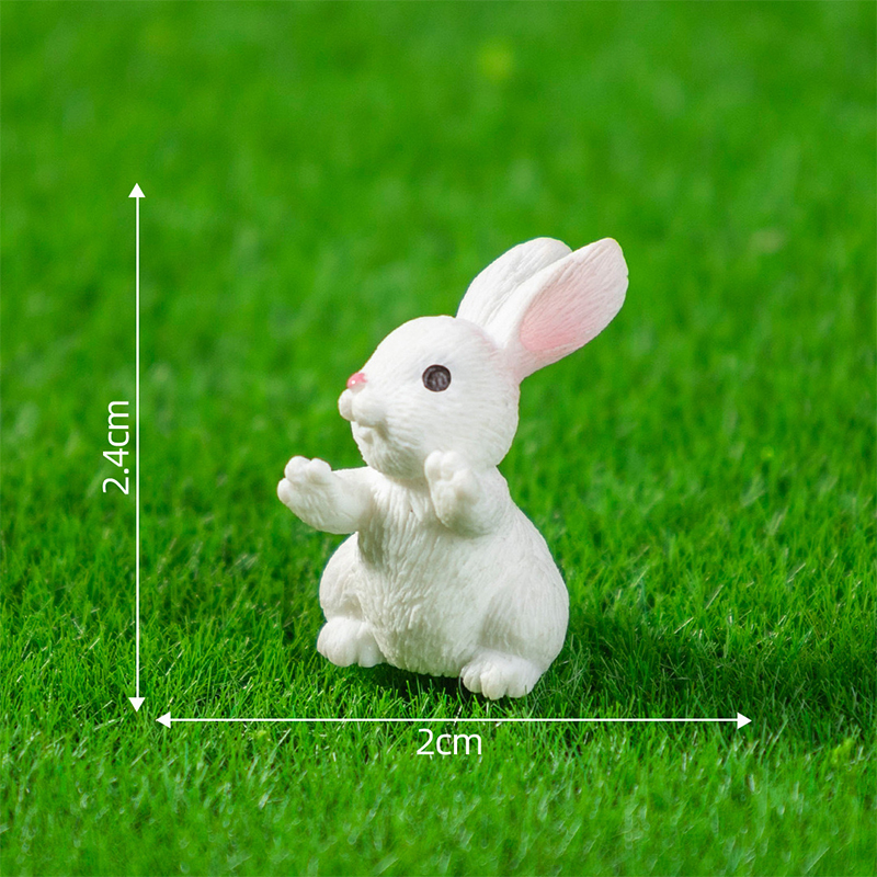 5/10Pcs Mini Resin Bunny Minia - огляд і ціна Gardening Tools Cute