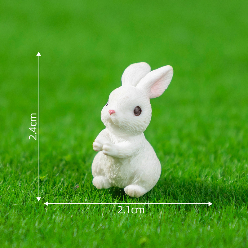5/10Pcs Mini Resin Bunny Minia - огляд і ціна Gardening Tools Cute