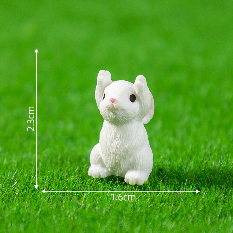 5/10Pcs Mini Resin Bunny Minia - огляд і ціна Gardening Tools Cute