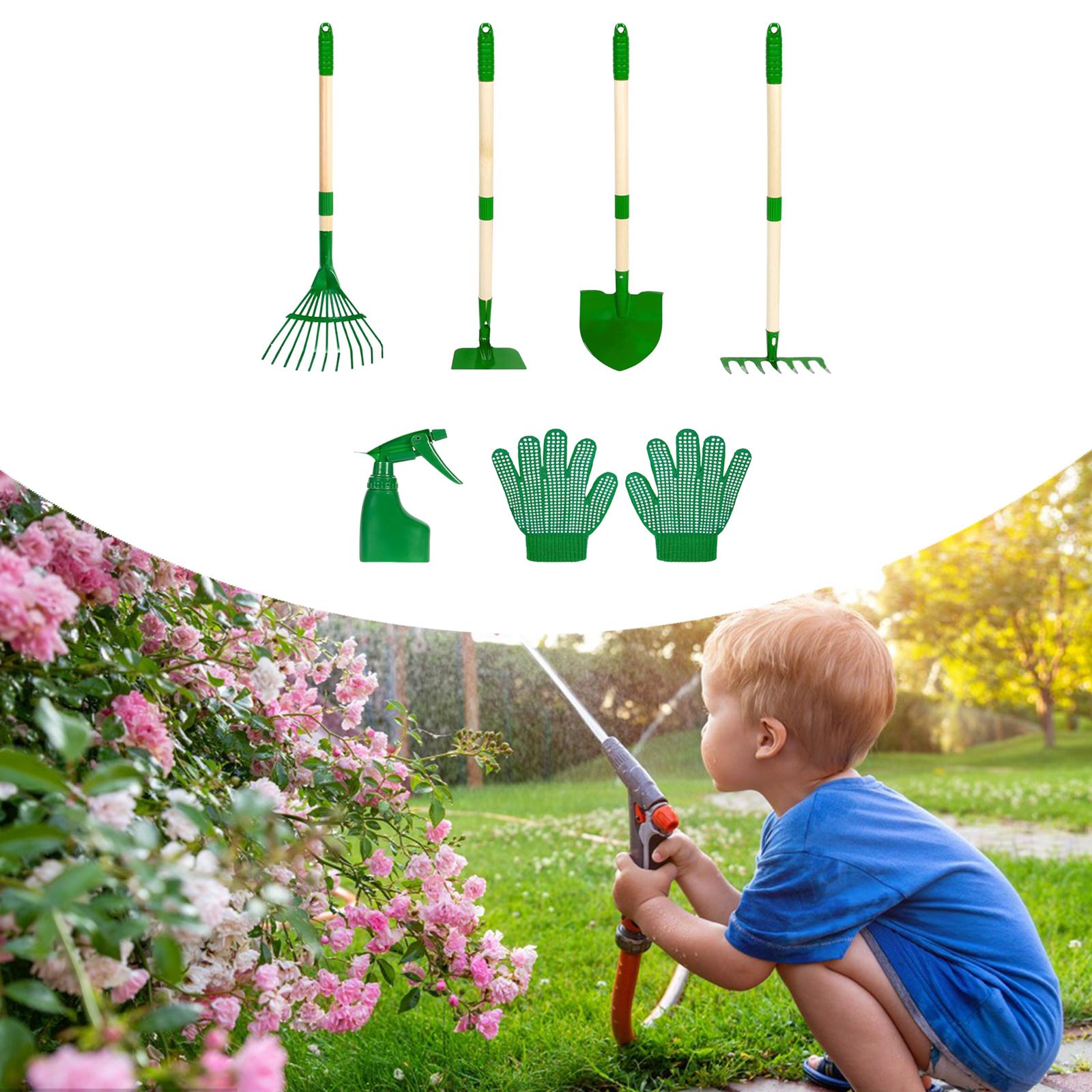 6 Pieces Kids Gardening Tools  - огляд і ціна Gardening Tools Pink