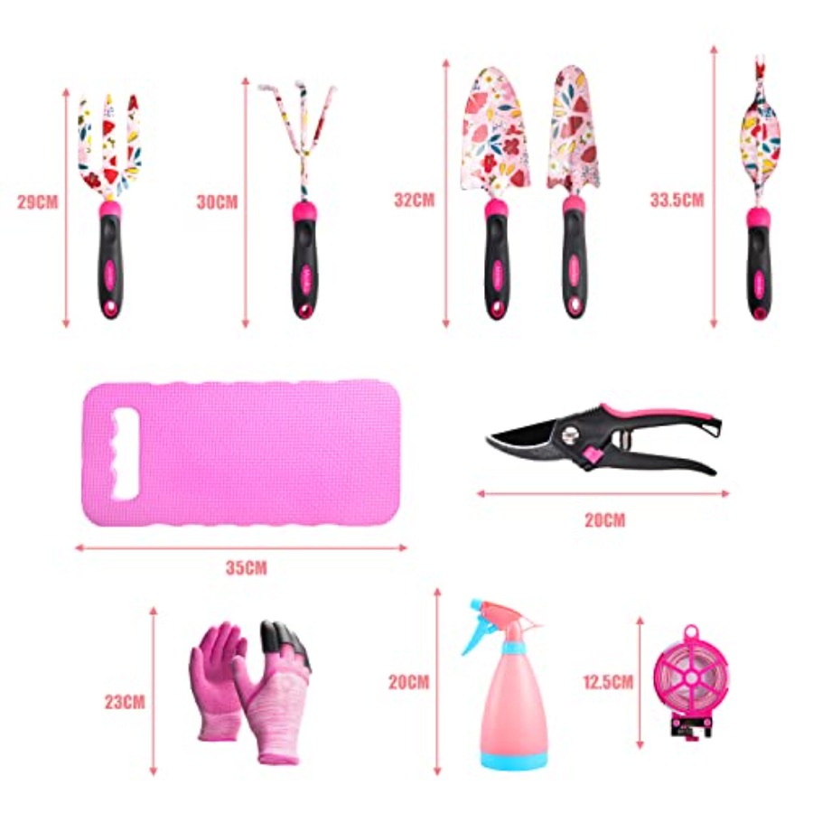 20-Piece Gardening Tool Set fo - огляд і ціна Gardening Tools Pink