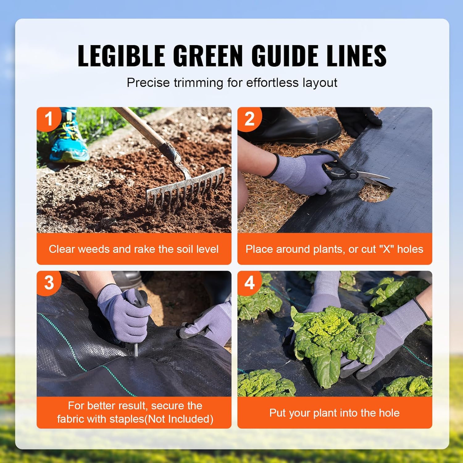 Heavy Duty Weed Barrier Fabric - огляд і ціна Garden Netting Cover