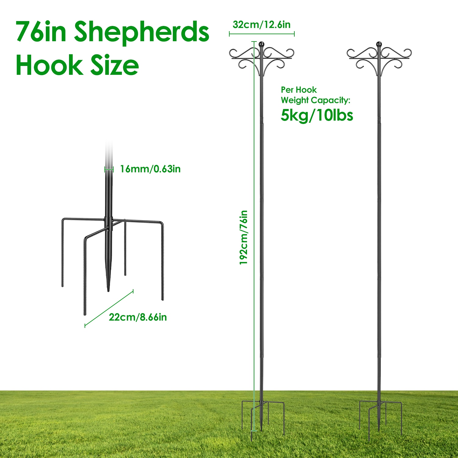 76in 4-Level Adjustable Double - огляд і ціна Gardening Tools Basket