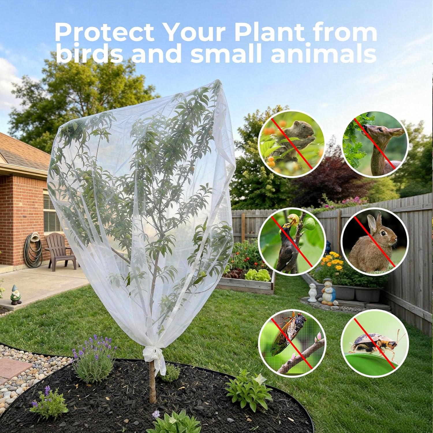 Fruit Tree Netting Cover with  - огляд і ціна Garden Netting Cover