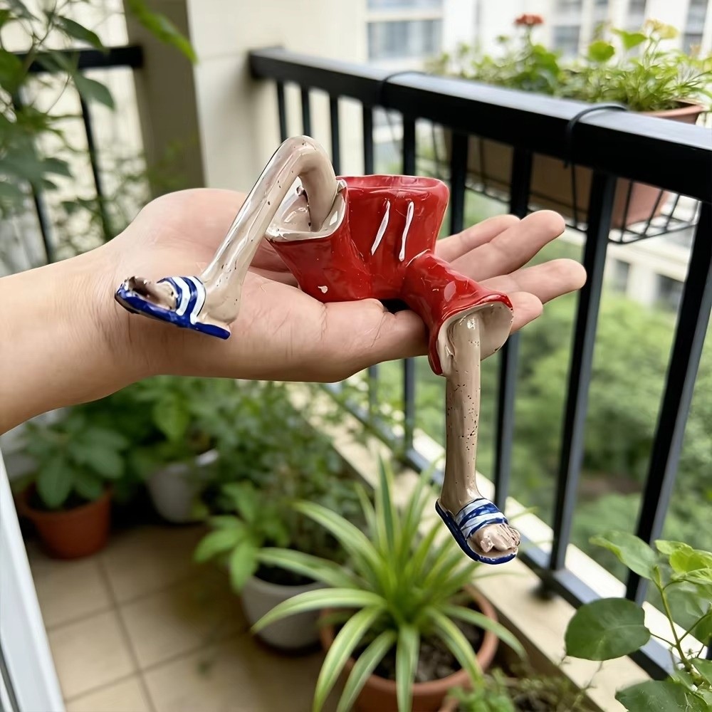 Resin Sitting Legs-Shaped Flow - огляд і ціна Gardening Tools Cute