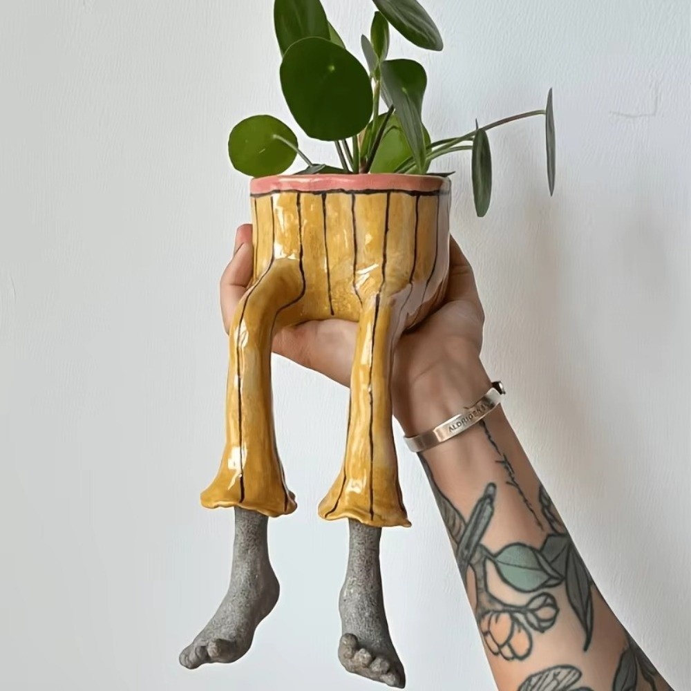 Resin Sitting Legs-Shaped Flow - огляд і ціна Gardening Tools Cute