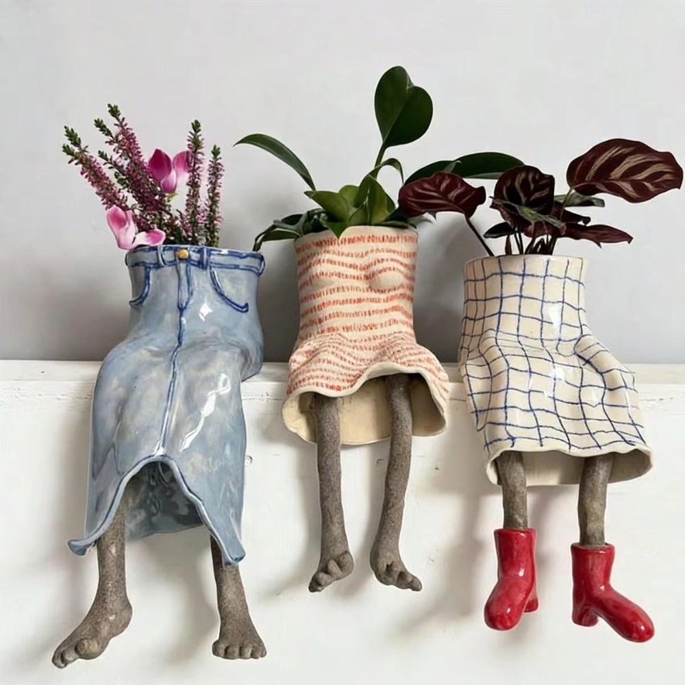 Resin Sitting Legs-Shaped Flow - огляд і ціна Gardening Tools Cute